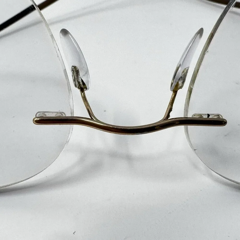 Silhouette 7581 Gold Rimless Eyeglass Frames Made in Austria 21-160